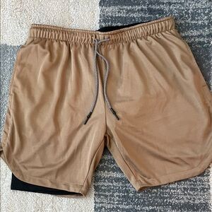 Men's Athletic Tan Shorts